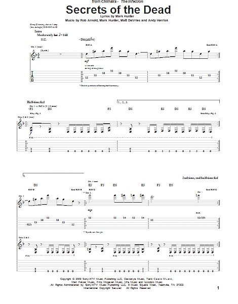 open zoom image for Secrets Of The Dead - Guitar TAB, New, Main