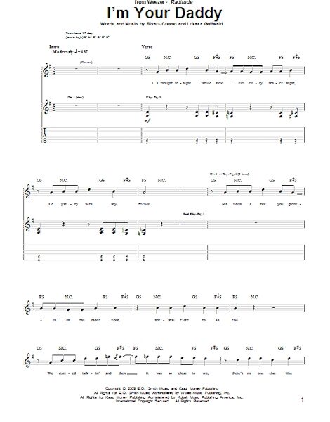 open zoom image for I'm Your Daddy - Guitar TAB, New, Main