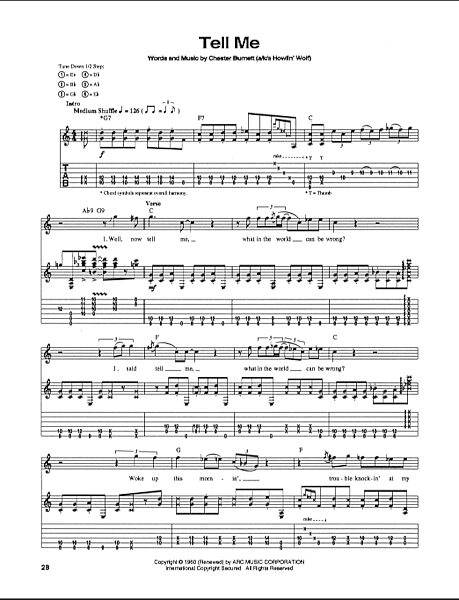 open zoom image for Tell Me - Guitar TAB, New, Main