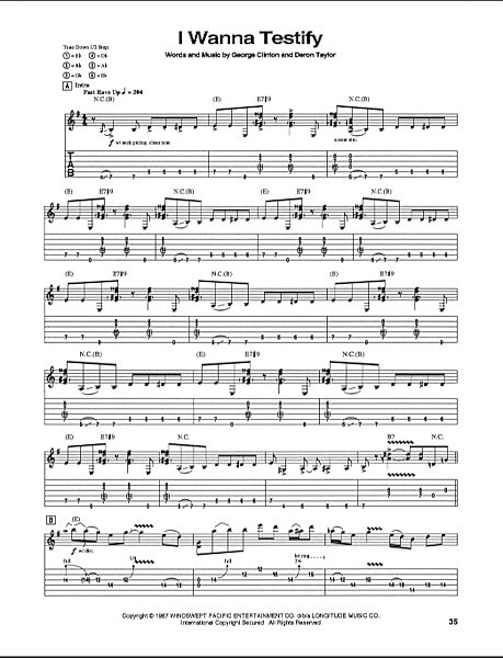 open zoom image for I Wanna Testify - Guitar TAB, New, Main