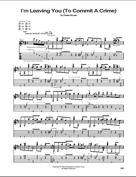 open zoom image for I'm Leavin' You (Commit A Crime) - Guitar TAB, New, Main