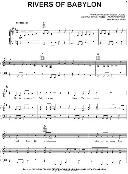 open zoom image for Rivers Of Babylon - Piano/Vocal/Guitar, New, Main
