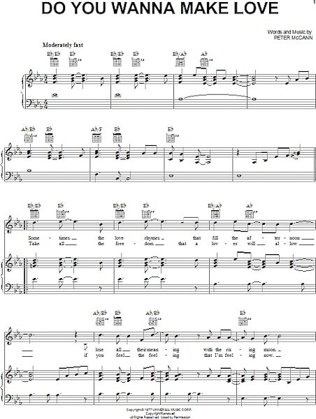 open zoom image for Do You Wanna Make Love - Piano/Vocal/Guitar, New, Main