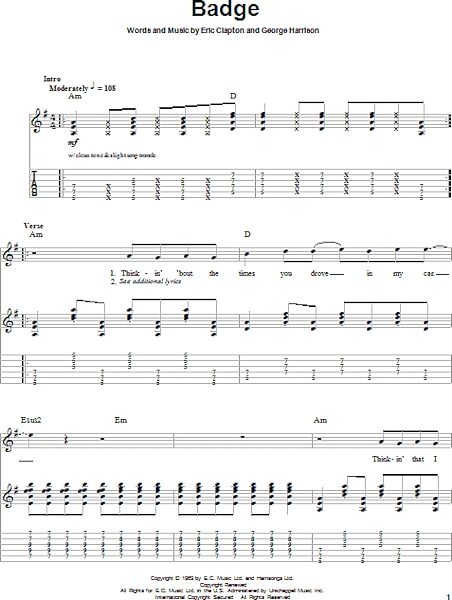 open zoom image for Badge - Guitar Tab Play-Along, New, Main