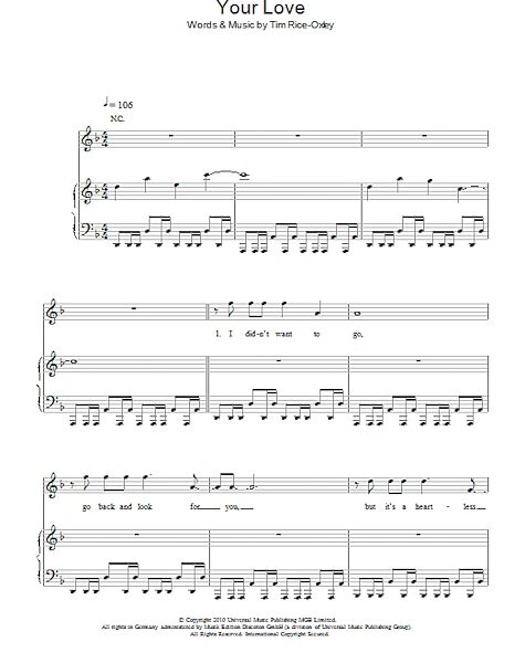 open zoom image for Your Love - Piano/Vocal/Guitar, New, Main