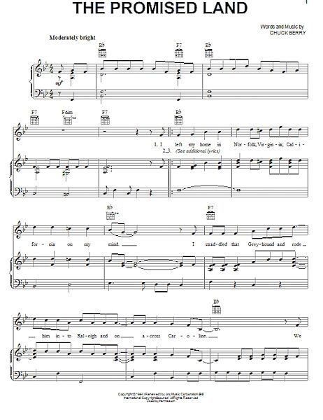 open zoom image for The Promised Land - Piano/Vocal/Guitar, New, Main