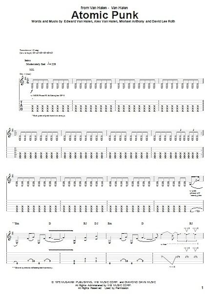 open zoom image for Atomic Punk - Guitar TAB, New, Main