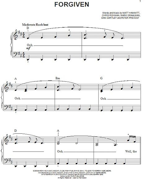 open zoom image for Forgiven - Easy Piano, New, Main