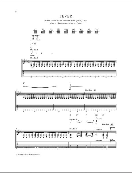 open zoom image for Fever - Guitar TAB, New, Main