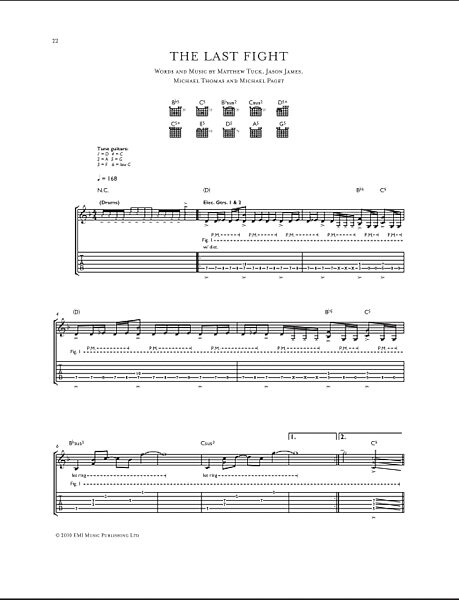 open zoom image for The Last Fight - Guitar TAB, New, Main