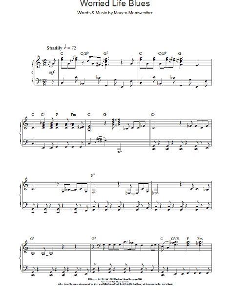 open zoom image for Worried Life Blues - Piano Solo, New, Main