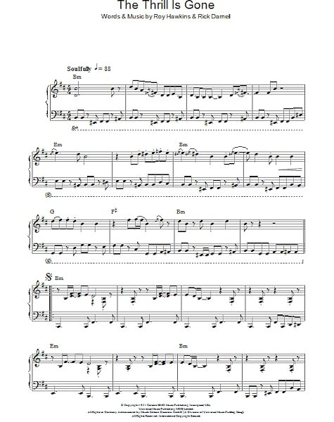 open zoom image for The Thrill Is Gone - Piano Solo, New, Main