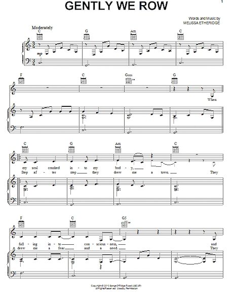 open zoom image for Gently We Row - Piano/Vocal/Guitar, New, Main