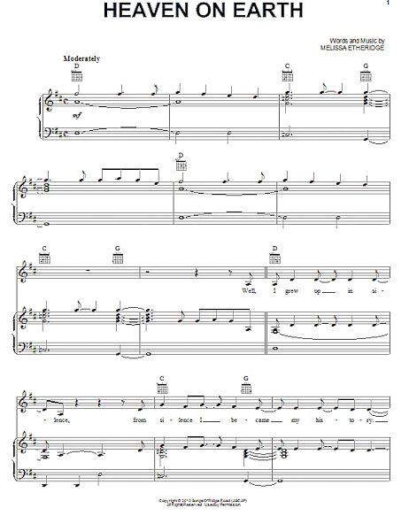 open zoom image for Heaven On Earth - Piano/Vocal/Guitar, New, Main