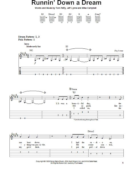 open zoom image for Runnin' Down A Dream - Easy Guitar with TAB, New, Main
