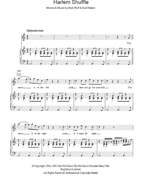 open zoom image for Harlem Shuffle - Piano/Vocal/Guitar, New, Main