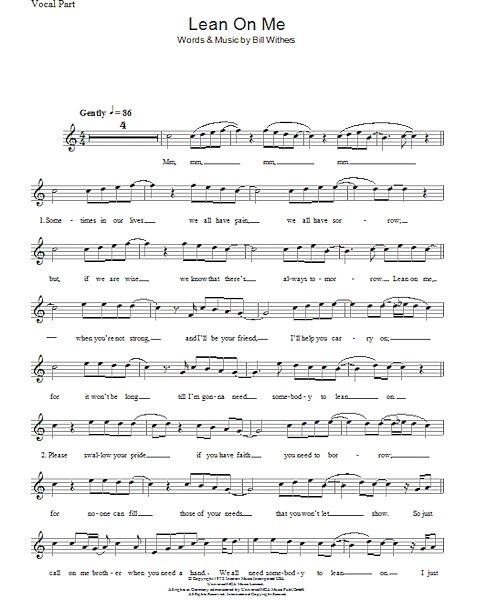 open zoom image for Lean On Me - Fake Book, New, Main