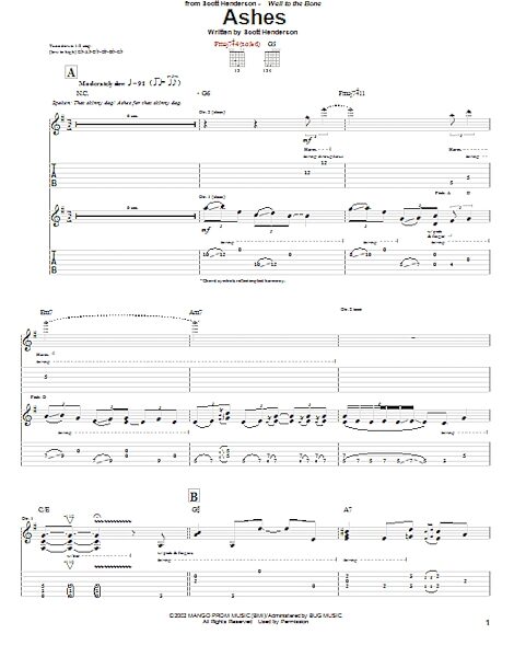 open zoom image for Ashes - Guitar TAB, New, Main