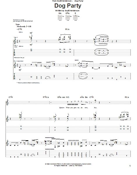 open zoom image for Dog Party - Guitar TAB, New, Main