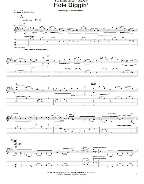 open zoom image for Hole Diggin' - Guitar TAB, New, Main