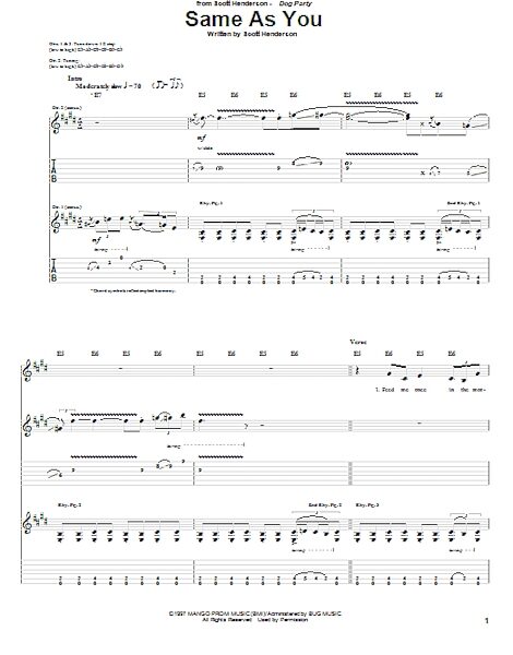 open zoom image for Same As You - Guitar TAB, New, Main