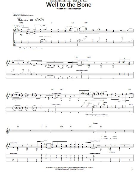 open zoom image for Well To The Bone - Guitar TAB, New, Main