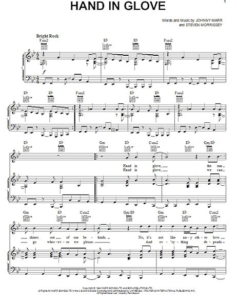 open zoom image for Hand In Glove - Piano/Vocal/Guitar, New, Main