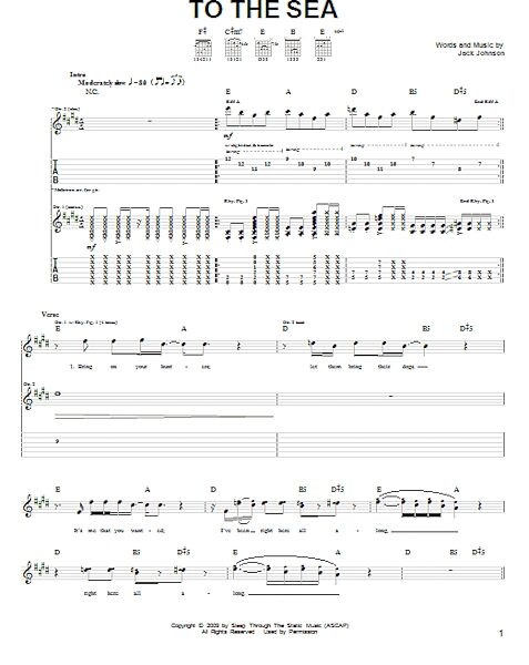 open zoom image for To The Sea - Guitar TAB, New, Main
