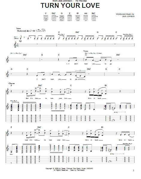 open zoom image for Turn Your Love - Guitar TAB, New, Main