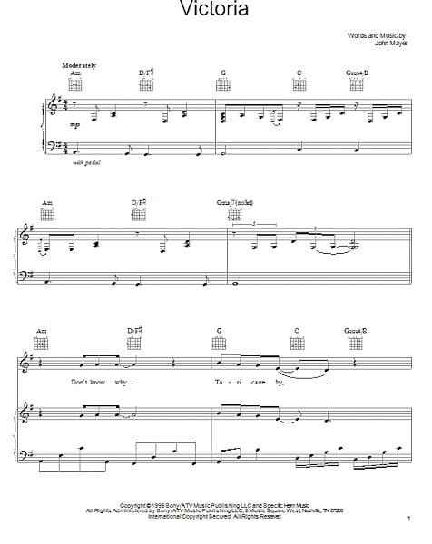 open zoom image for Victoria - Piano/Vocal/Guitar, New, Main