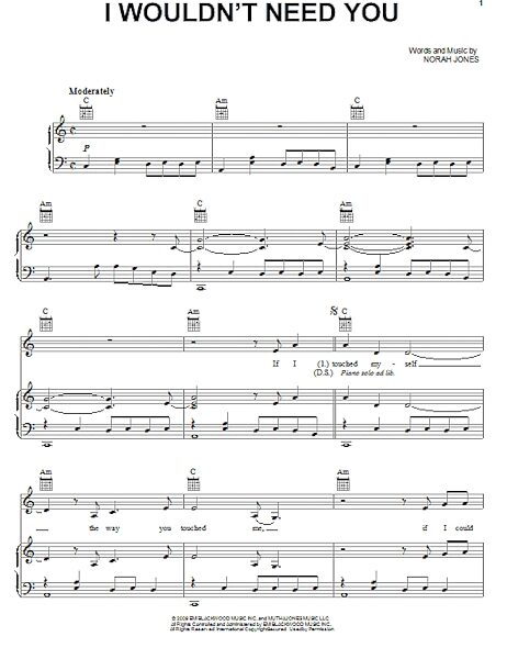 open zoom image for I Wouldn't Need You - Piano/Vocal/Guitar, New, Main