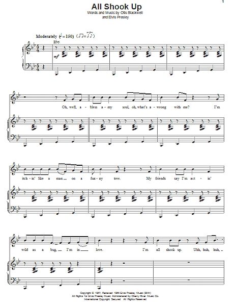 open zoom image for All Shook Up - Piano Vocal, New, Main