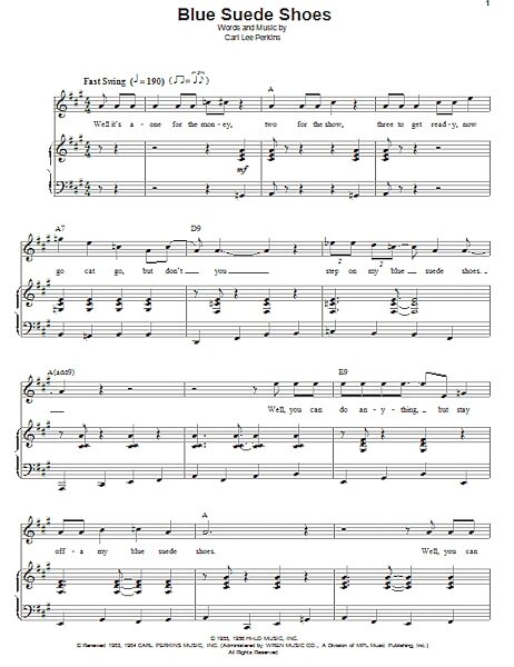 open zoom image for Blue Suede Shoes - Piano Vocal, New, Main
