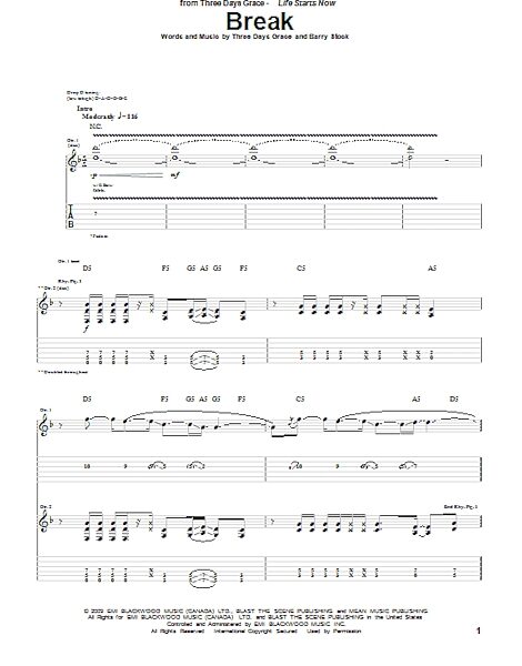 open zoom image for Break - Guitar TAB, New, Main