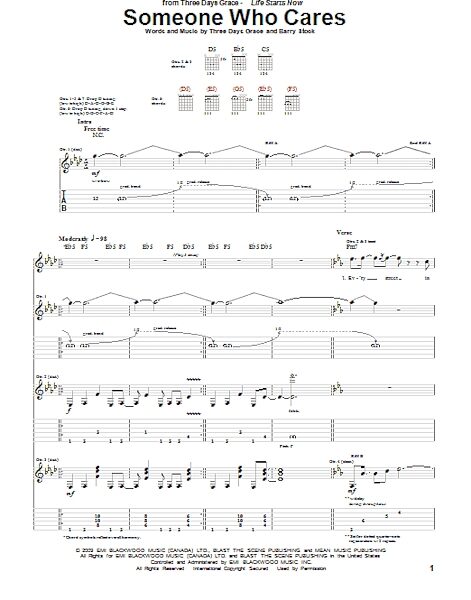 open zoom image for Someone Who Cares - Guitar TAB, New, Main