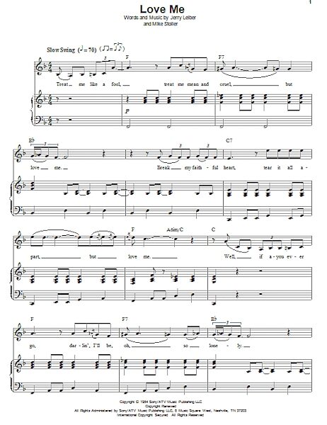 open zoom image for Love Me - Piano Vocal, New, Main