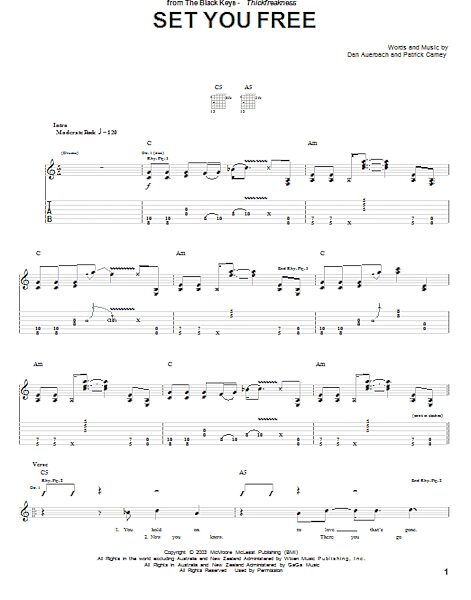 open zoom image for Set You Free - Guitar TAB, New, Main