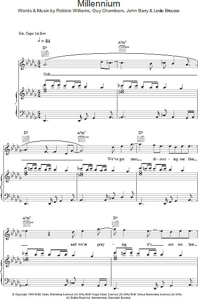open zoom image for Millennium - Piano/Vocal/Guitar, New, Main