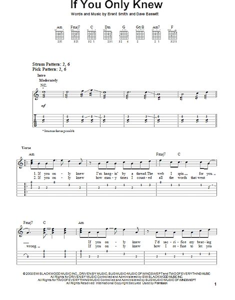 open zoom image for If You Only Knew - Easy Guitar with TAB, New, Main