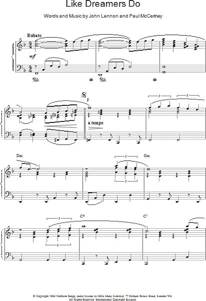 open zoom image for Like Dreamers Do - Piano Solo, New, Main