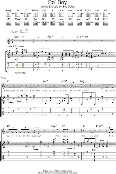open zoom image for Po' Boy - Guitar TAB, New, Main