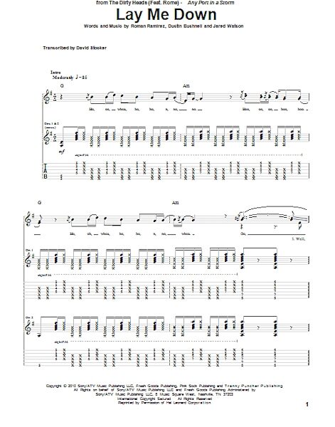 open zoom image for Lay Me Down - Guitar TAB, New, Main