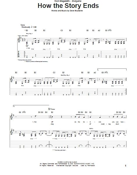 open zoom image for How The Story Ends - Guitar TAB, New, Main