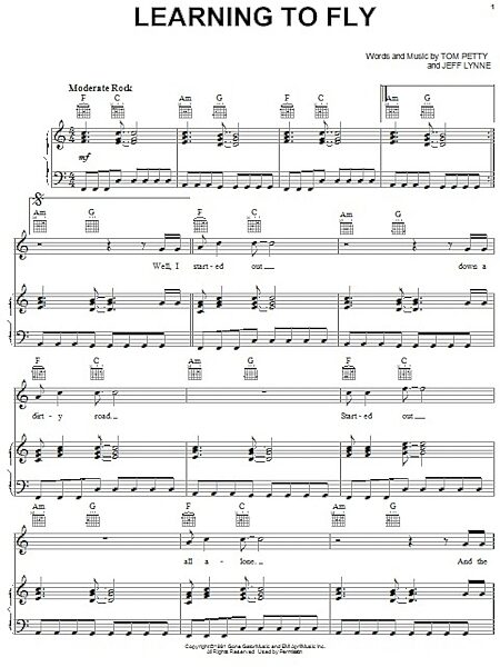 open zoom image for Learning To Fly - Piano/Vocal/Guitar, New, Main