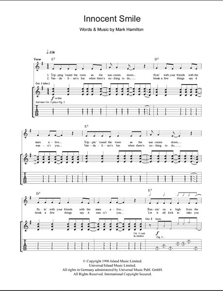 open zoom image for Innocent Smile - Guitar TAB, New, Main