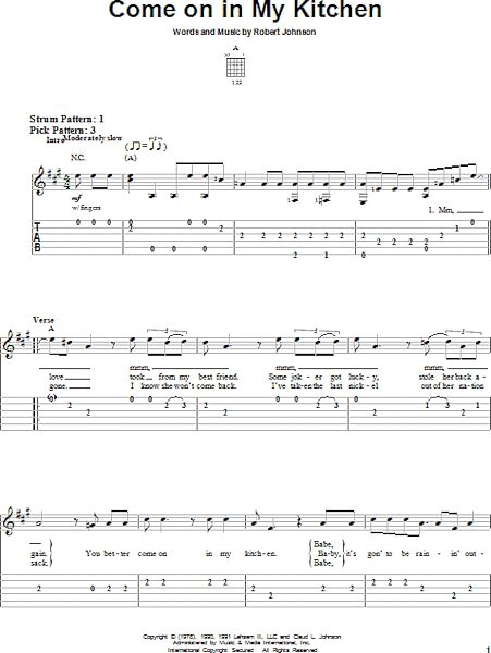 open zoom image for Come On In My Kitchen - Easy Guitar with TAB, New, Main