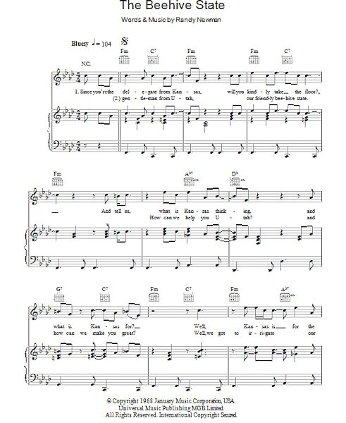 open zoom image for The Beehive State - Piano/Vocal/Guitar, New, Main