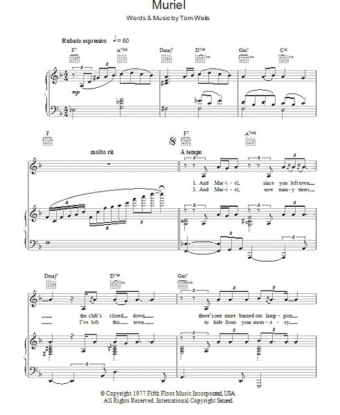 open zoom image for Muriel - Piano/Vocal/Guitar, New, Main