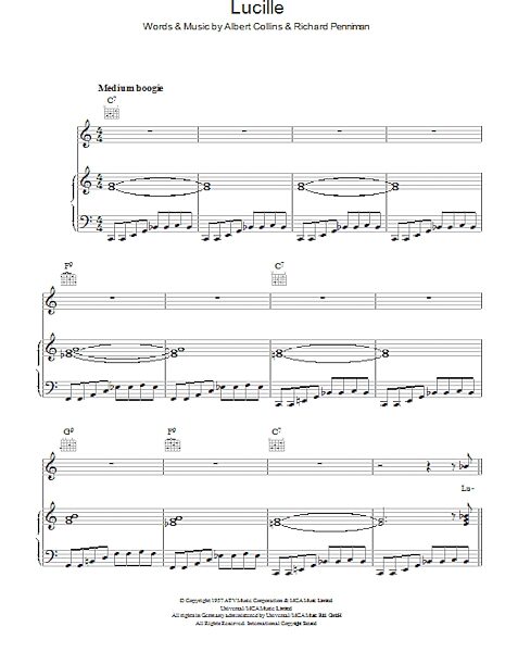 open zoom image for Lucille - Piano/Vocal/Guitar, New, Main