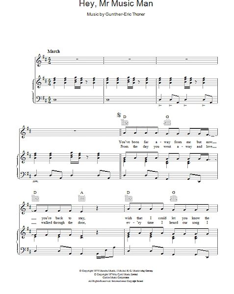 open zoom image for Hey, Mr Music Man - Piano/Vocal/Guitar, New, Main